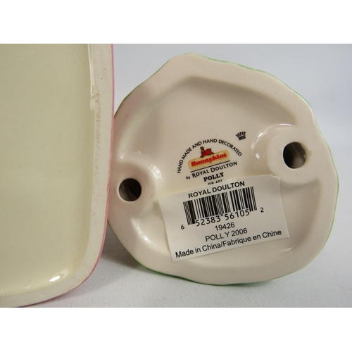 51 - 3 Royal Doulton Bunnykins figurines Limted ed Mrs Collector 1402 of 2500, Father and Polly all come ... 