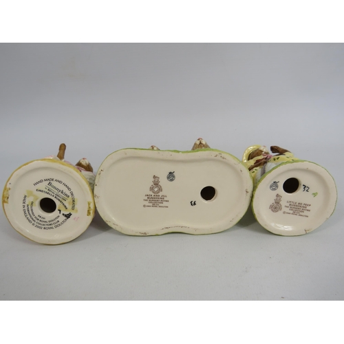 58 - 3 Royal Doulton Bunnykins Nursery Rhyme figurines.