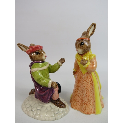 6 - Royal Doulton Bunnykins Romeo and Juliet figurines both with boxes.