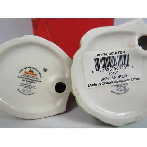 7 - 2 Royal Doulton Bunnykins Limited edition figurines, St Patrick 128 of 1000 with box and St Andrew 4... 