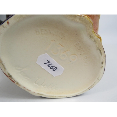 260 - Beswick Sam Weller teapot and 2 toby jugs.