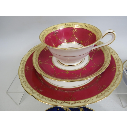 274 - 2 Early Royal Worcester cups and saucers plus 2 others.