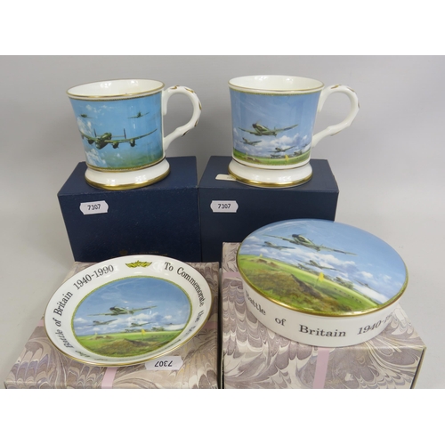 275 - 4 Coalport RAF Commemorative china, Battle of Britain etc.
