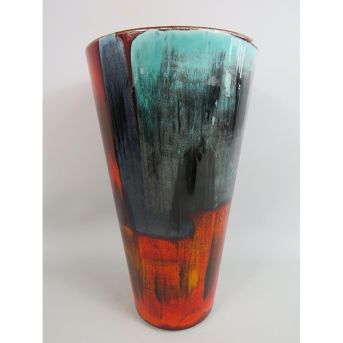 30 - Very Large Poole pottery vase in the Gemstones living glaze. 13.5