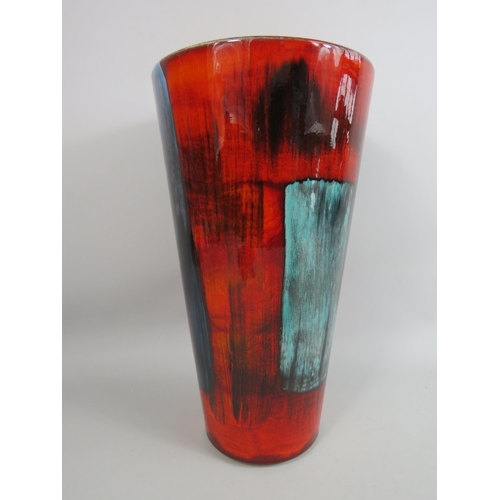 30 - Very Large Poole pottery vase in the Gemstones living glaze. 13.5