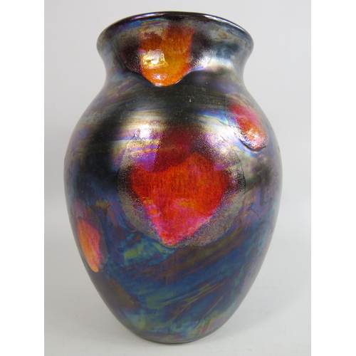 32 - Poole pottery vase in the Galaxy lustre pattern 20cm tall.