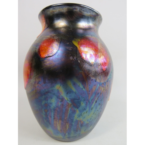 32 - Poole pottery vase in the Galaxy lustre pattern 20cm tall.