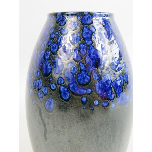 33 - Vintage West German Pottery vase Scheurich Amamo fat lava. Approx 19cm tall.