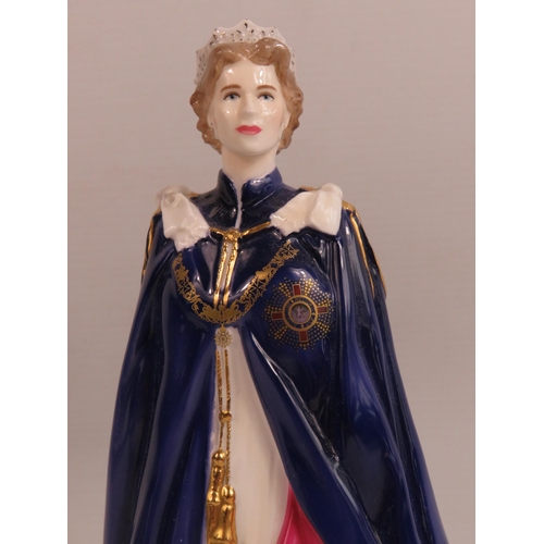 46 - Royal Worcester Queen Elizabeth II Limited Edition Golden Jubilee figurine 462 of 1000.
