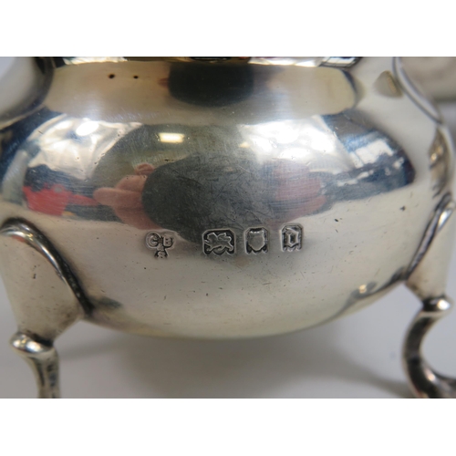 277 - Charles Boyton and son Sterling silver teaset, London 1919 total weight 1117 grams.