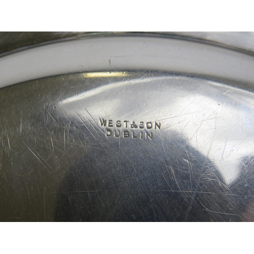 279 - West and Son Irish sterling silver Salver, Dublin 1879 total weight 624.6 grams. 10