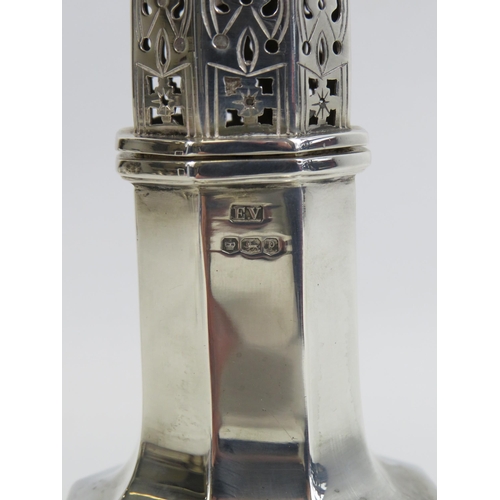 283 - Sheffield sterling silver sugar sifter by Emile Viner 1932, 142.3 grams.