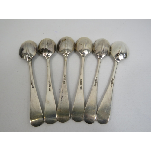 288 - 6 Sheffield sterling silver C.W Fletcher and son Coffee spoons 1909, 95.7 grams.
