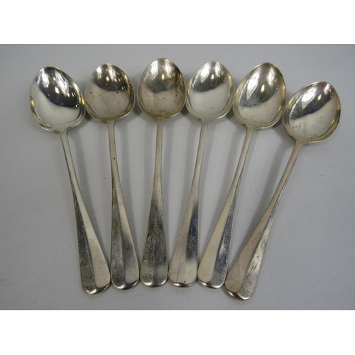289 - 6 Birmingham sterling silver coffee spoons William Hair Haseler 1931, 96.2 grams