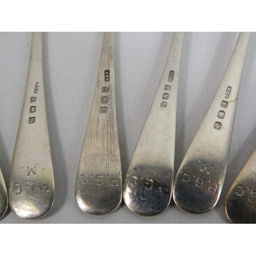 289 - 6 Birmingham sterling silver coffee spoons William Hair Haseler 1931, 96.2 grams