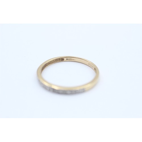 105 - 9ct Gold Diamond Half-Eternity Ring (1.1g)     794617