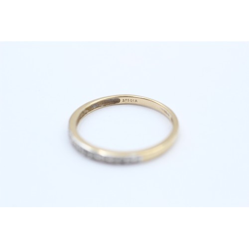 105 - 9ct Gold Diamond Half-Eternity Ring (1.1g)     794617