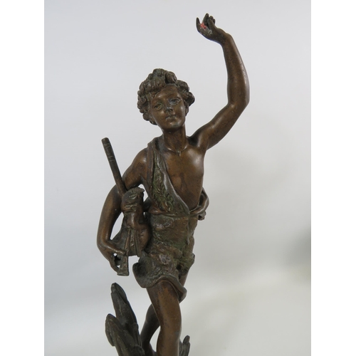 70 - Emile Bruchon French bronze sculpture 