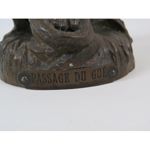 70 - Emile Bruchon French bronze sculpture 