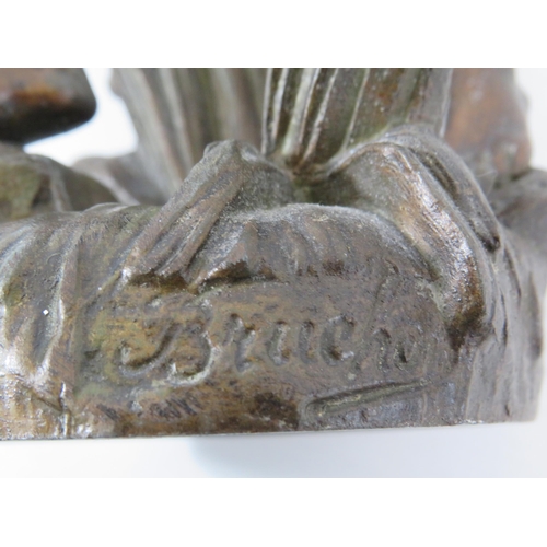 70 - Emile Bruchon French bronze sculpture 