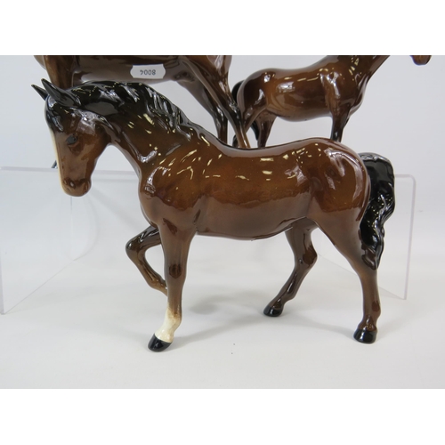 28 - 3 Beswick horses including Black Magic of Nork Hackney, Trotting mare etc.