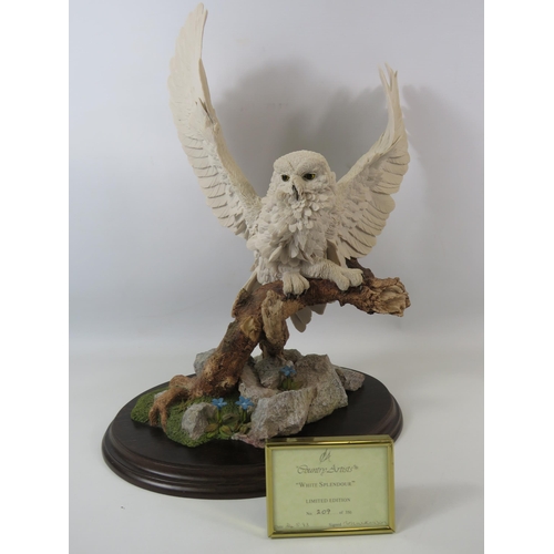 29 - Large Country Artist limited edition sculpture of an Owl 