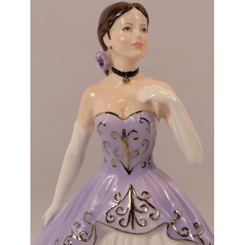 48 - Coalport figurine The Gem collection Diamond Limited edition No 294/1500. Approx 9