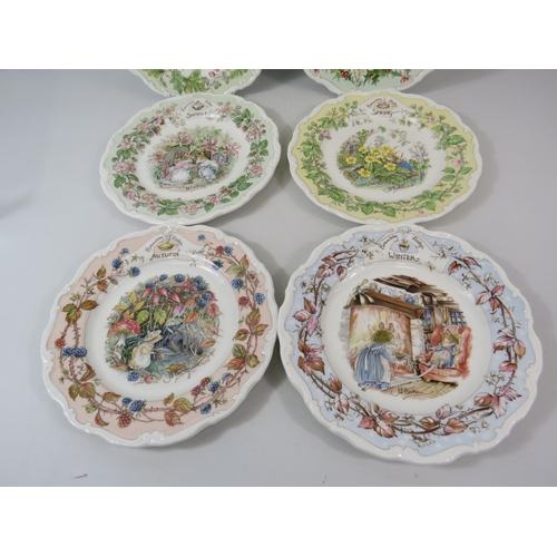 54 - 6 Royal Doulton Brambly Hedge collectors plates.