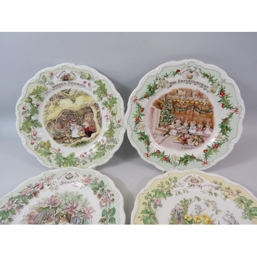 54 - 6 Royal Doulton Brambly Hedge collectors plates.