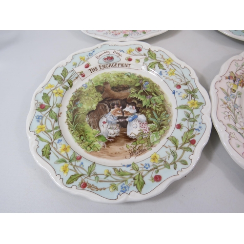 55 - 6 Royal Doulton Brambly Hedge collectors plates.