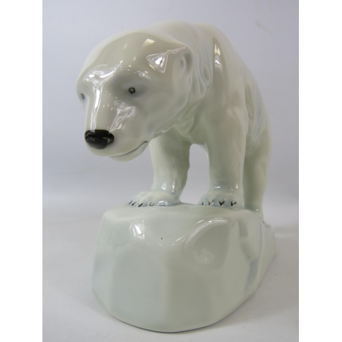 60 - Porsgrund Norway ceramic Polar bear figurine. 7