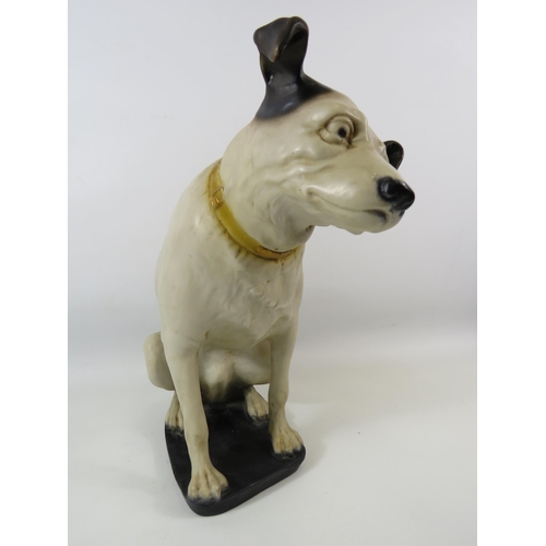 68 - Large Ceramic figure of Nipper the HMV dog which measures approx 36.5cm Tall.