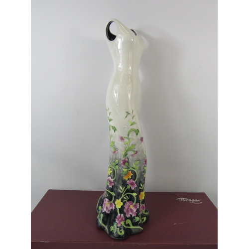 Benaya by Innovation floral dress vase, approx 17 3/4