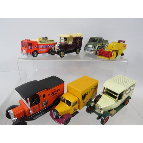 1609 - Selection of Unboxed, Playworn die cast models by Corgi, Dinky, Lledo etc. See photos. For details.