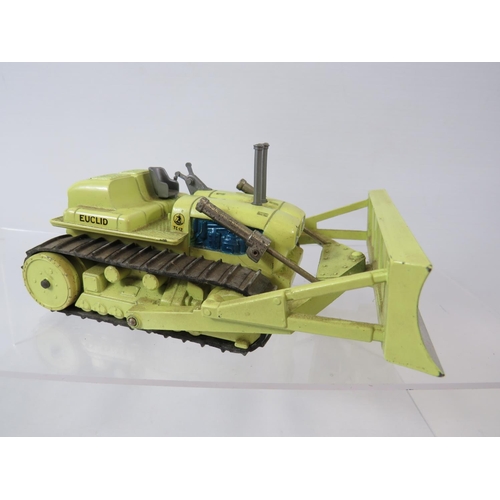 1610 - Corgi Major Euclid TC-12 Tractor with Dozer Blade in very light playworn order complete with origina... 