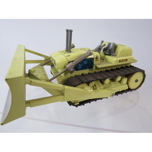 1610 - Corgi Major Euclid TC-12 Tractor with Dozer Blade in very light playworn order complete with origina... 