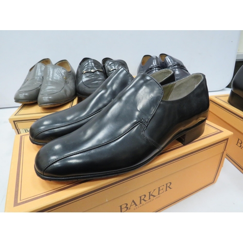 1889 - 5 Pairs of Barker mens shoes, size 7.5. 2 pairs are brand new.