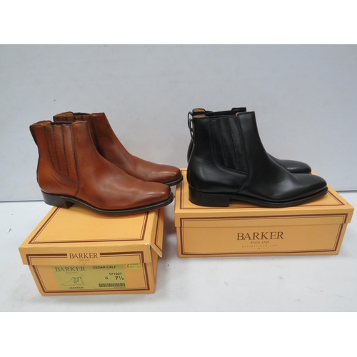 1890 - 2 Pairs of Barker mens boots size 7.5,  both new and unused