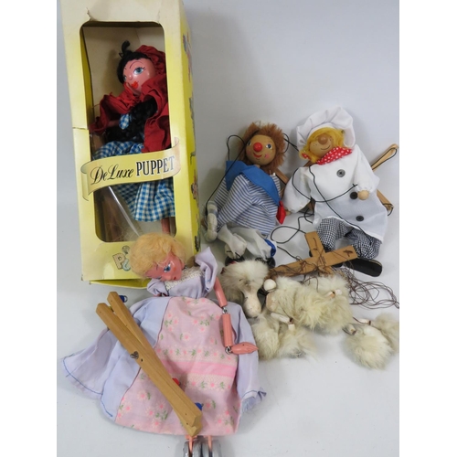 1745 - Selection of puppets to include one boxed pelham. See photos.