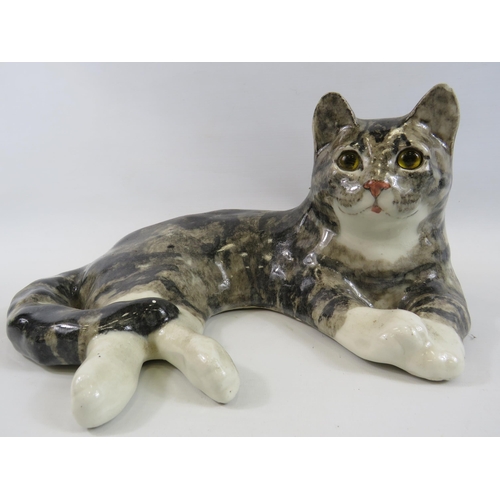 147 - Large Winstanley Cat Figurine Size 7 , approx 14.5