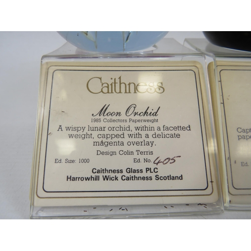 162 - 2 Caithness limited edition paperweights 