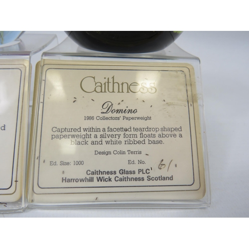 162 - 2 Caithness limited edition paperweights 