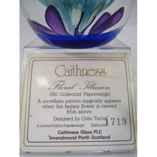 164 - 2 Caithness limited edition paperweights 