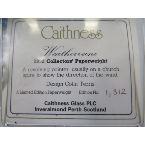 165 - 2 Caithness limited edition paperweights 