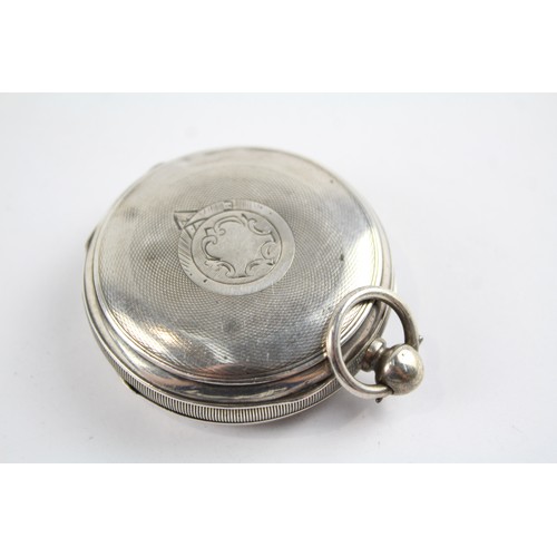 21 - STERLING SILVER Gents Antique POCKET WATCH Key-Wind WORKING     404874