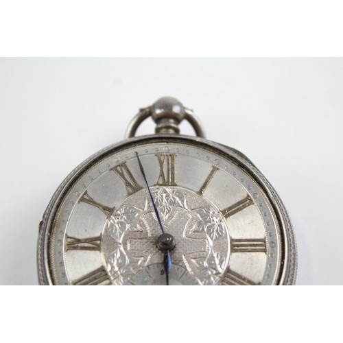 25 - STERLING SILVER Gents Antique Fusee POCKET WATCH Key-Wind Requires Repair     404872