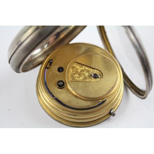 26 - STERLING SILVER Gents Antique Fusee POCKET WATCH Key-Wind Requires Service     404279