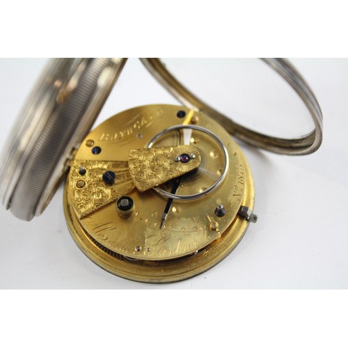 26 - STERLING SILVER Gents Antique Fusee POCKET WATCH Key-Wind Requires Service     404279