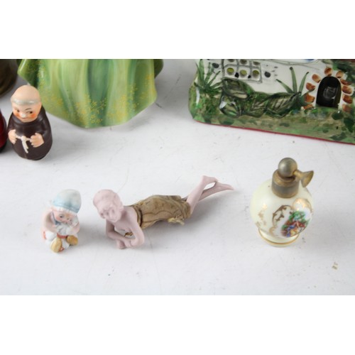 55 - Ornaments / Trinkets Job Lot Inc Goebel Friar Tuck Monks, Royal Doulton Etc     560950