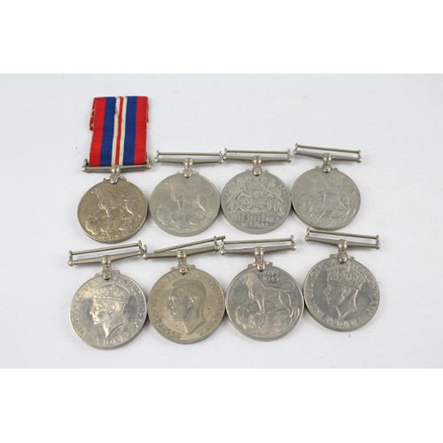 59 - 8 x WW2 War / Defence Medals     637513